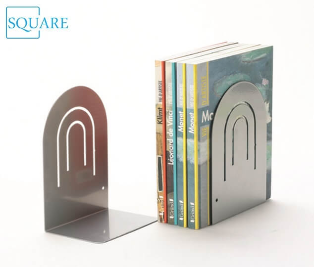 Metal Silver Bookends